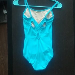 neon blue bodysuit